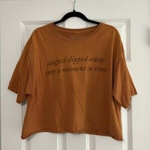 Taylor Swift August Cropped Tee